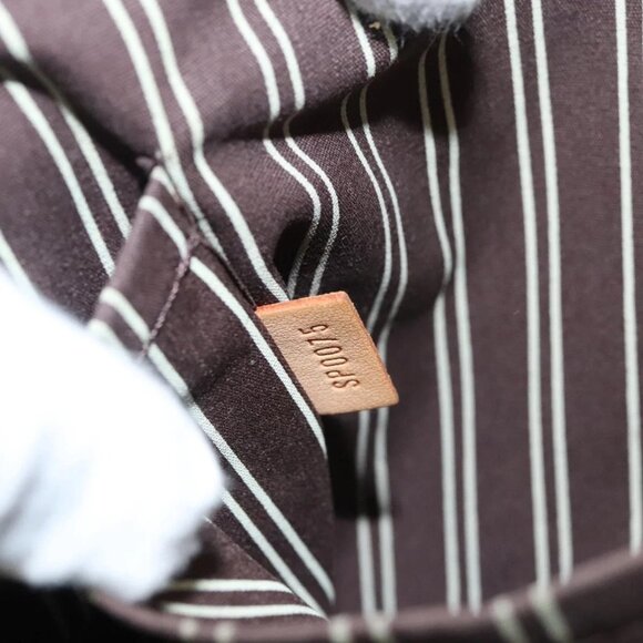 LOUIS VUITTON Antigua Cabas PM Tote Bag White Brown M40036 LV Auth th5823 - Picture 10 of 16